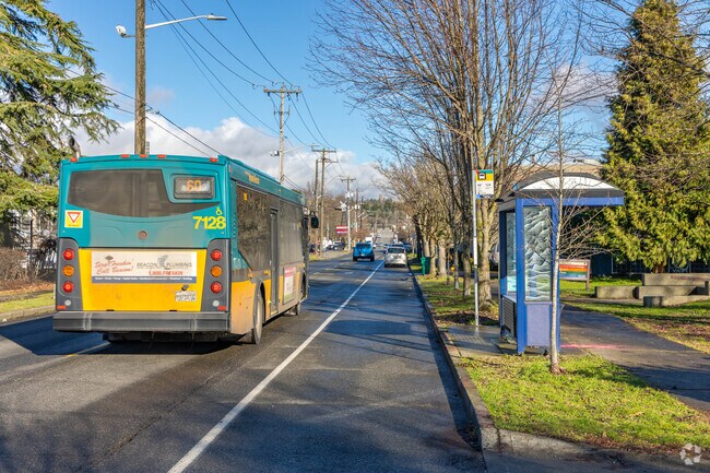 Bus route 60 frequently stops in the Georgetown neighborhood for all those who commute by bus.