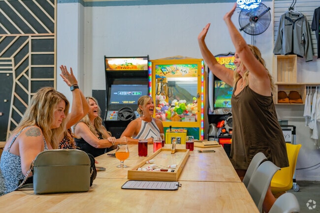 Pourboys Tapyard in Greenwood is a popular spot for games and local brews.