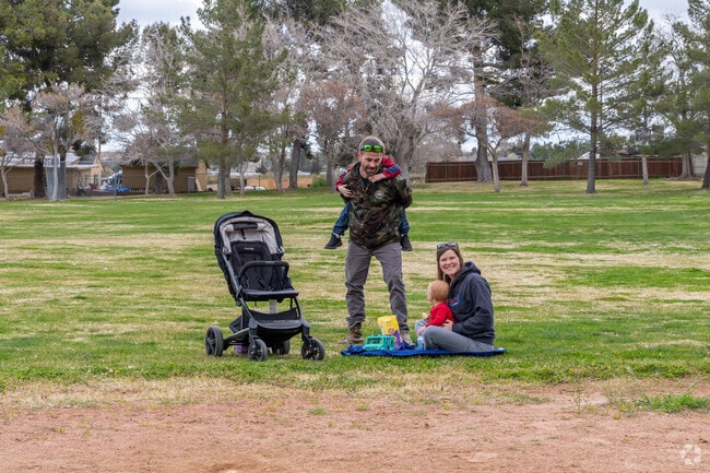 Familes can picnic on the lawn at Pearblossom Park in Southeast Antelope Valley.