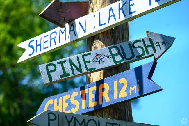 Crawford's largest community, Pine Bush, is known as the UFO capital of the East Coast.