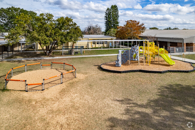 Kids love to play on the playground at  Cypress Ridge Elementary School located in Clermont.