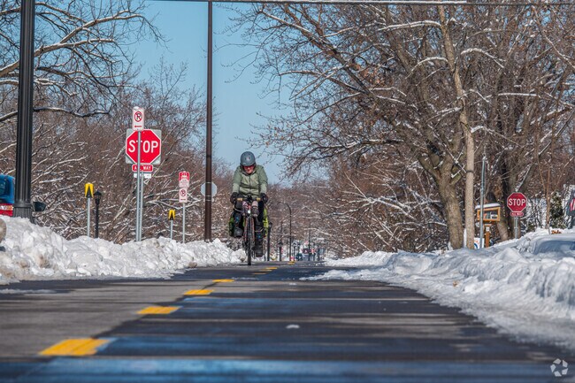 Bryant Avenue South has a bike lane for cyclists in the Lynnhurst neighborhood.