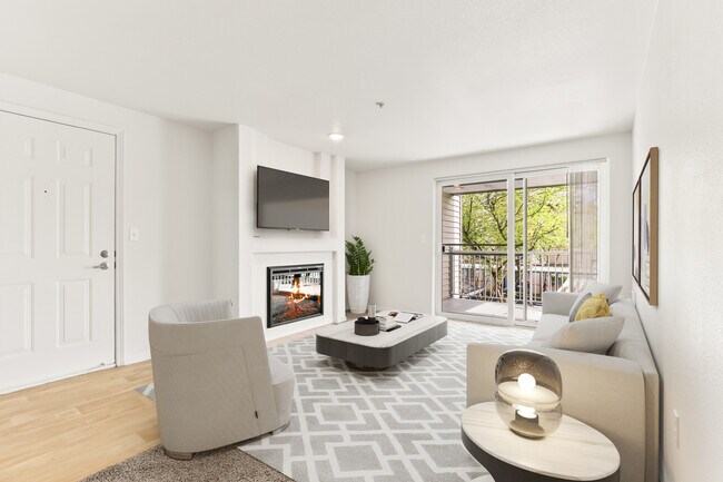 1 BR, 1 BA - 657SF - Living Room