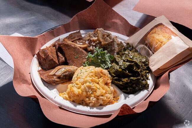 Classic southern food from Geneva’s Famous Chicken and Cornbread located near Avondale.