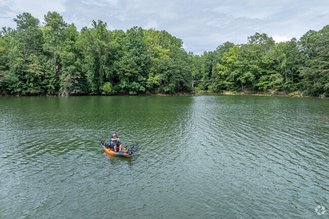 Locals utilize waterfront, access, and fish on the lake at New Holland Village.