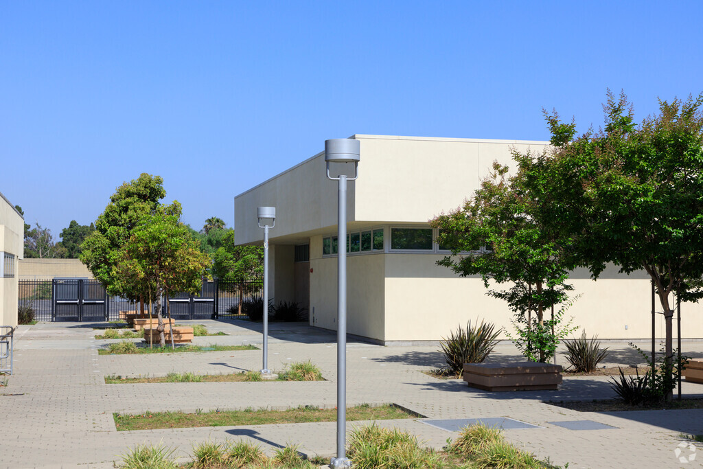 Courtyard at Newcomb K-8 Academy in Long Beach.