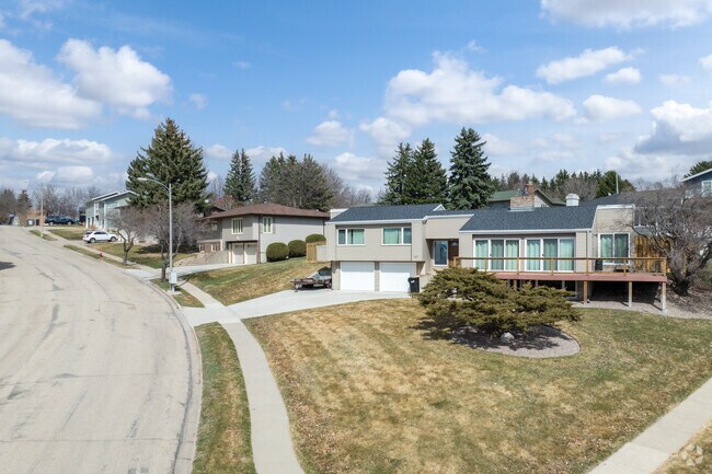 Hillside North homes are built on hills with raised entries leading to many split-level designs.