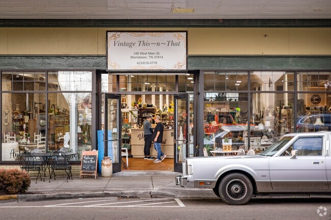 Morristown's historic Main Street is lined with unique shops selling all kinds of trinkets.