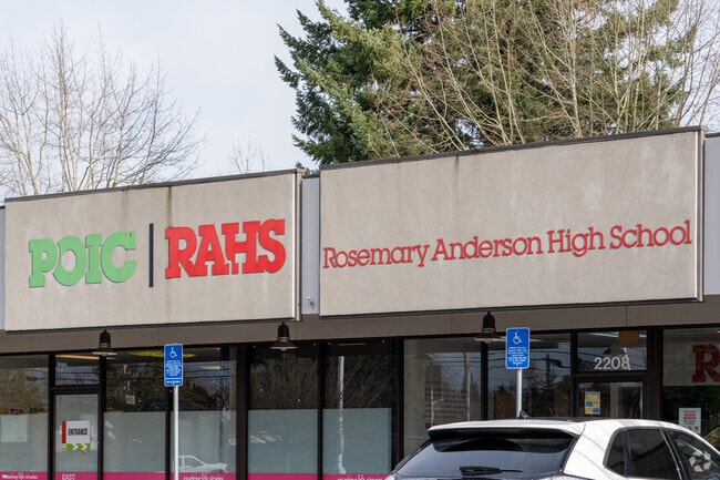 Signage clearly labels the campus.