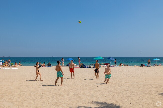Grab some friends for a game of beach volleyball in Central Beach.