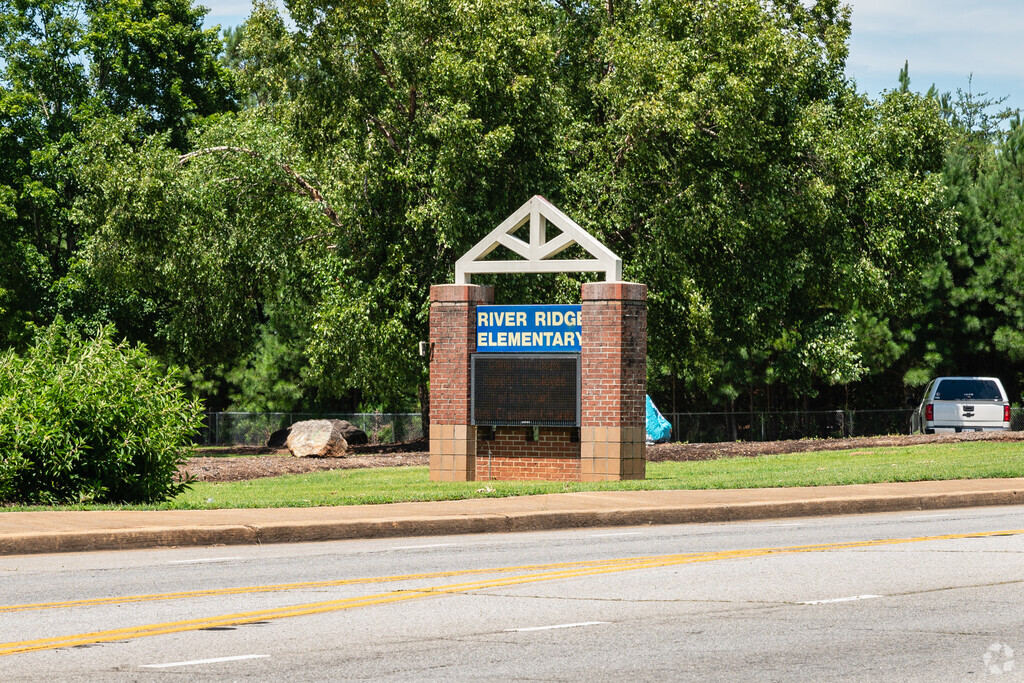 River Ridge Elementary School's sign welcomes students, parents and staff daily.