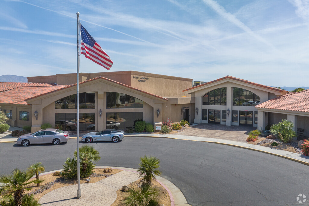 Desert Adventist Academy, a part of the Seventh-day Adventist School Network, is located in Palm Desert, California.