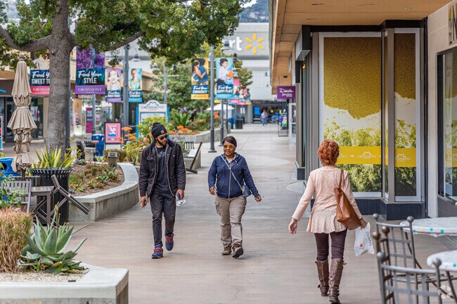 The Grossmont Center in La Mesa provides easy access to an expansive outdoor shopping mall.