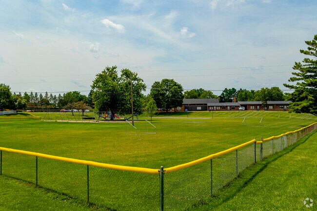Student athletics happen at the wide field behind Jackson Christian Elementary School.