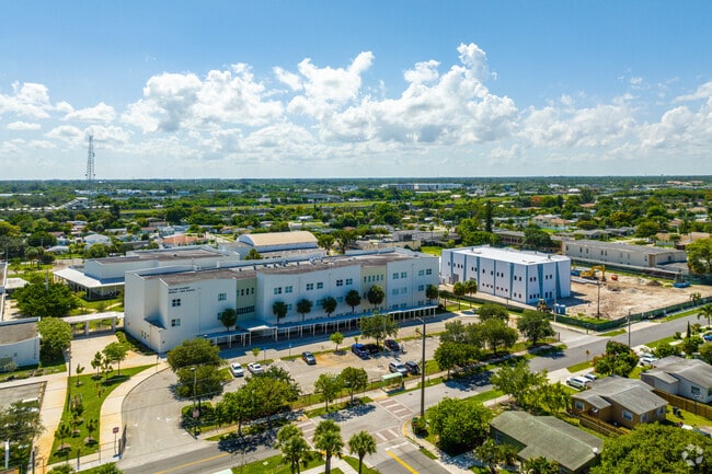 Village Academy Middle/High School is next door to Village Academy ElementarynSchool.