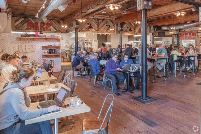 Mercantile & Mash in East Side is a great spot to eat and work in Charleston, SC.