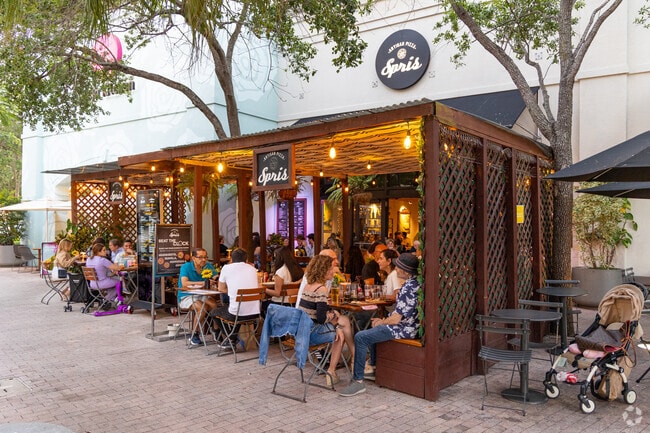 There are dozens of great places to grab a seat and have dinner in Midtown, Miami.