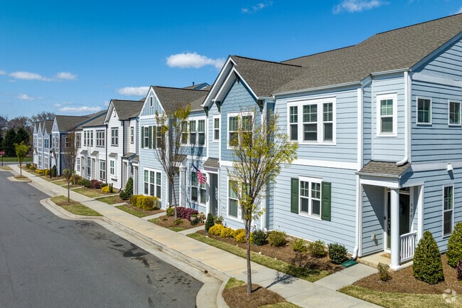 New traditional townhomes in Pineville, NC.