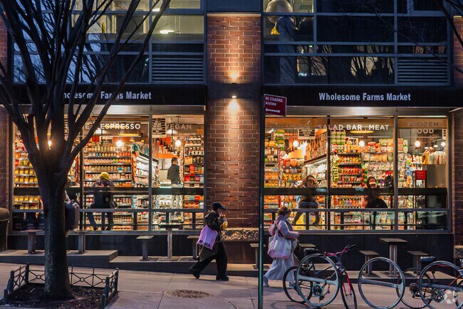 Wholesome Farms Market is a busy shop for groceries