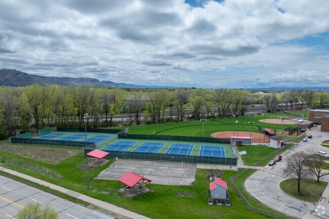 Logan High School has a number of sports fields on campus.