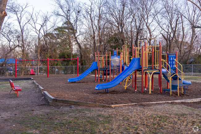 Bonnie Grimes Elementary School has a large outdoor playground.