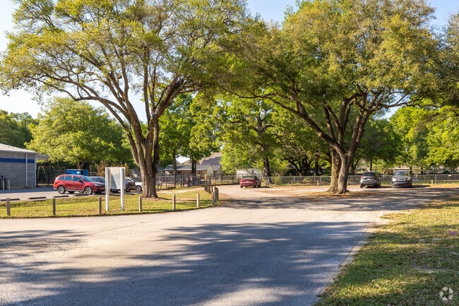 High Road School parking.