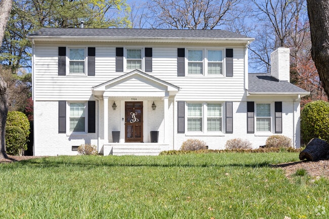 Colonial elegance shines in this Hamilton Forest white-hued beauty.