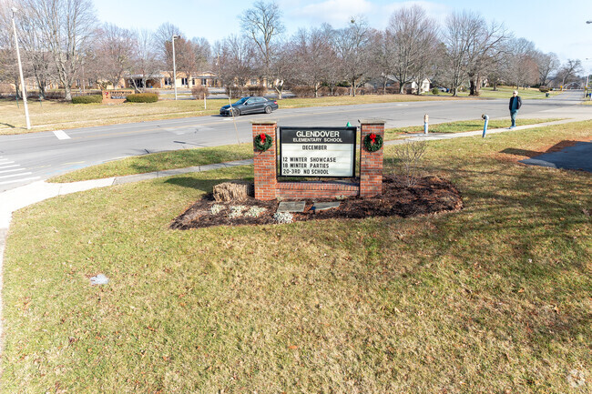 The student population of Glendover Elementary School is 523 and the school serves PK-5.