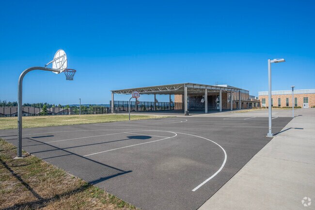 Tumwater Middle School basketball courts.