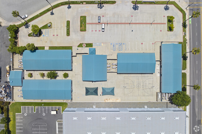 Keith Mccarthy Academy offers a sprawling campus viewed from above.