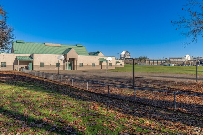 Alki Middle School basketball courts in Vancouver, WA.