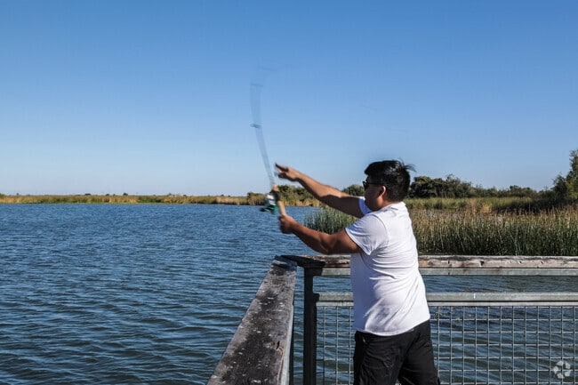 Enjoy fishing on a beautiful afternoon in the City of Oakley.