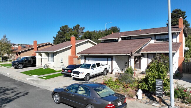 Two-story homes fill the Hilltop Green neighborhood.