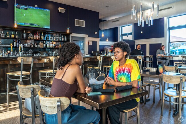 Hill Street East residents enjoy the Mexican fare at Maize at the Station.