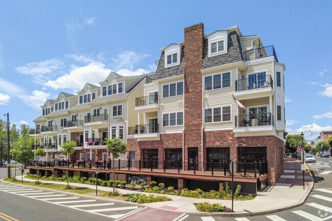 Newly built townhomes are sprouting in Croydon, a quick walk from the train station.