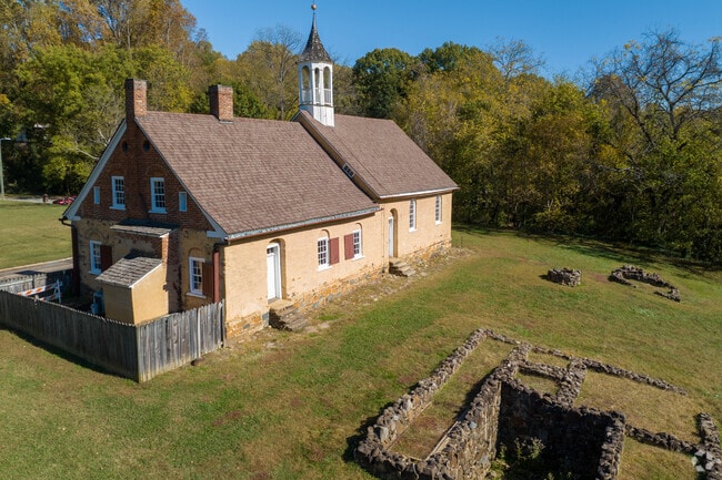 Be sure to visit one of the historic buildings at Bethabara Park in Windsor Estates.