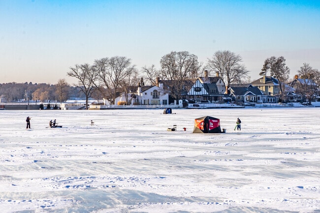 Winter does not stop the residents of Lac La Belle from enjoying their lakes.
