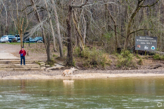 Mount Paran-Northsiders bring their furry friends for a dip in the Chattahoochee River.