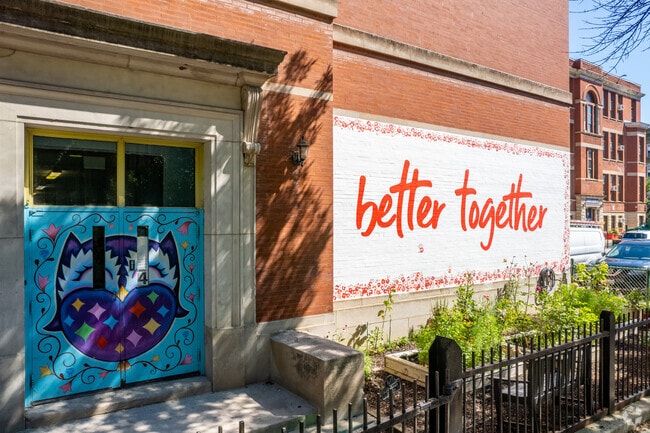 Nettelhorst Elementary displaying its students murals.