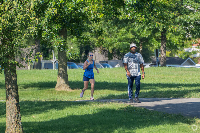 The neighborhood is close to several parks and walking trails.