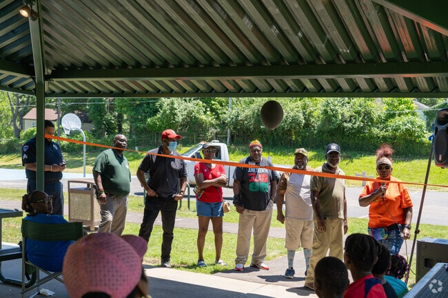Meet the members of the Hanley Hills board of trustees at the Juneteenth celebration.