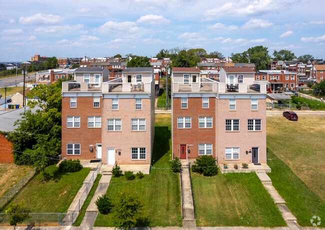 Newley constructed townhomes are available in O'Donnell Heights.