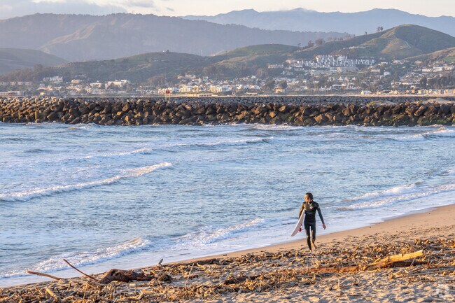 Locals enjoy surfing at one of Oxnard's many beaches.