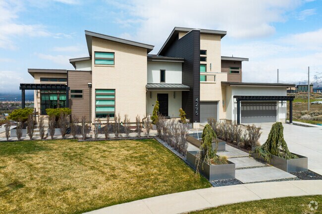 Large contemporary homes are a stunning and modern feature of Cedar Hills' architecture.