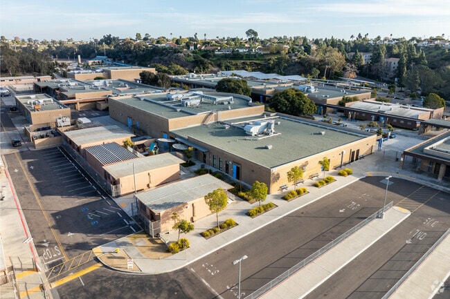 A view from above University City High School.