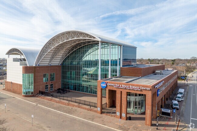 Tourist and Olde Hampton residents can easily tour the VA Air and Space Museum that's downtown.