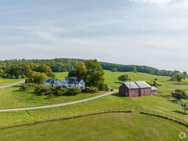 In the small rural town of Cornish you can find farms on large parcels of land.