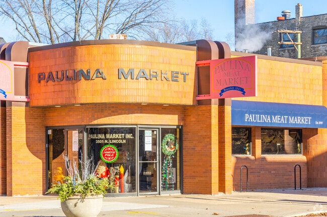 Southport Corridor features Paulina Market, a butcher shop known for its specialty meats.