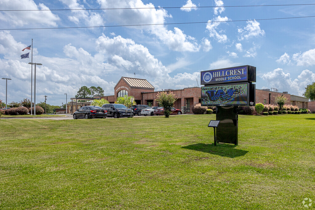 Hillcrest Middle School has several sports and activity fields on campus.