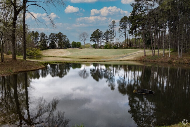 Lake and golf course in the Lexington Golf Club in  Uptown Lexington, NC.